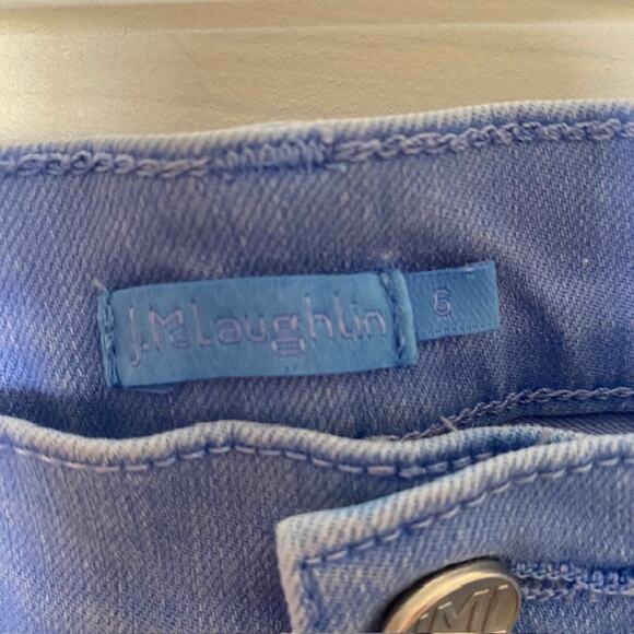 J. McLaughlin Lexi Jeans 5-Pocket Classic Blue Straight Leg Stretch Women's 6 - Picture 4 of 8